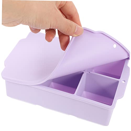 Molde para cubitos de hielo cuadrado pequeño PRETYZOOM miniatura 3