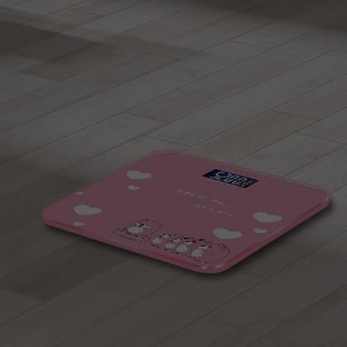 Báscula digital rosa pequeña para baño miniatura 3