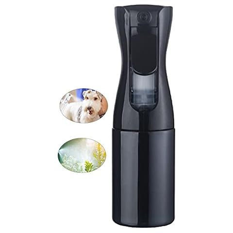 Angzhili Spray Bottle 200ml Fine Continuous Mist Sprayer For Curly Hairstyling, Home Clean, Pets, Plants &Cleaning Skin Care, perfume spray (black) Cover