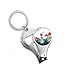 Cat Talking Owl Protect Animal Pet Lover Nail Nipper Ring Key Chain Bottle Opener Clipper