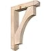 Ekena Millwork BKT0604X26X34WTL03SDF Westlake Arts and Crafts Smooth Bracket w/Offset Brace, Douglas Fir