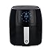 MasterChef Friggitrice ad Aria Ariete 4,5L Air Fryer con 7 Programmi, Tempo e Temperature Regolabili e Schermo Digitale, Forno-friggitrice Senza Olio con Cestello Singolo, 1600 W, Nera, 2-4 Persone