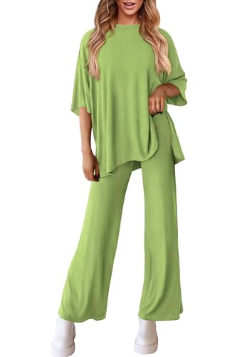 PRETTYGARDEN Two Piece Sets For Women Summer Fashion Lounge Matching Set 2025 Travel Vacation Airport Outfits Clothing