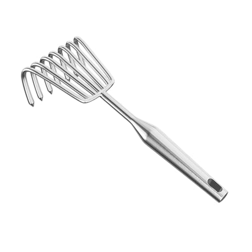 Rastrillo de mano de acero inoxidable para jardín 7 púas miniatura 7