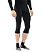 Men Standard Max Warm 3/4 Base Layer Bottom, Black (Black 3000), M