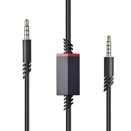 MICMXMO Ersatzkabel Lautstärke Audio-Aux-Kabel mit Lautstärkeregler für Astro A10,A30,A40, A40TR, A50 Gaming Headset PS5/PS4/Xbox One/PC/Smartphone/Kopfhörer über eine 3,5mm Buchse, 2M (Schwarz)