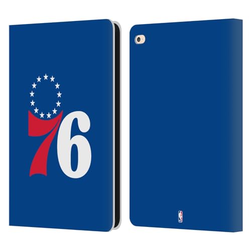 Head Case Designs Officially Licensed NBA Blue Philadelphia 76ers Logo Leather Wallet Case Compatible with Apple iPad Air 2 (2014)