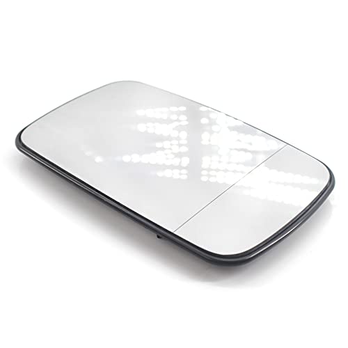 Riloer Espejo retrovisor izquierdo/derecho para coche, espejo retrovisor de cristal blanco/azul tintado, apto para B-M-W Serie 3 E46 318i 320i 325i 330i 1998-2006, 51168250437, 51168250438