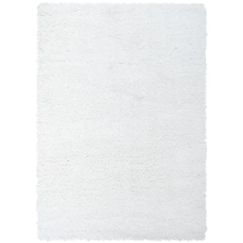 Tapete Well Woven Kuki Shag Blanco Ultra Suave 160x221 cm miniatura 3