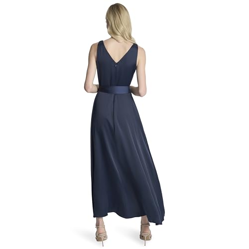 DKNY Women's Sleeveless Surplice Tie Fit & Flare Midi Dress4