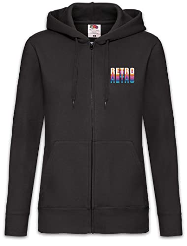 Sweat à Capuche Femme Zip Urban Backwoods Retro Typo Veste