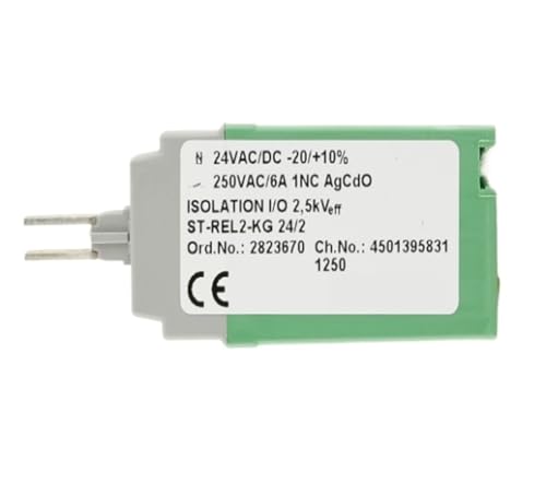 Connecteur de retour de relais 2823670 avec isolation renforcée ST-REL2-KG 24/2
