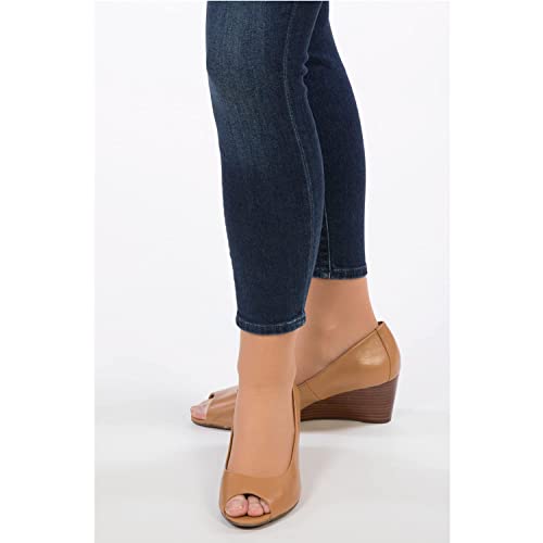 Image of Allegro 15-20mmHg Essential 17 Sheer Support Open Toe Compression Sock - Comfortable, Open Toe, Knee High Support Stockings