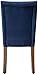 HomePop Parsons Classic Upholstered Accent Dining Chair, Set of 2, Navy Velvet
