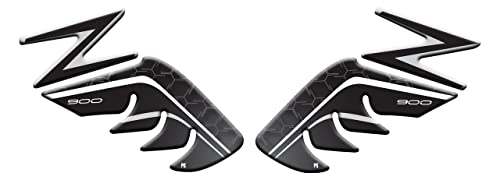 Protection latérale Z900 adhésif 3D résine premium coloris gris