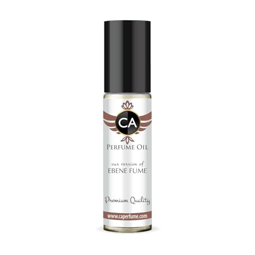 CA Perfume Impression of Ebene Fume Unisex Fragrance Oil Amber Woody Scent Long Lasting Perfumes for Women &amp; Men Travel Size TSA Ready Mini Parfum Body Oil Roll-on 0.33 Fl Oz 10ml