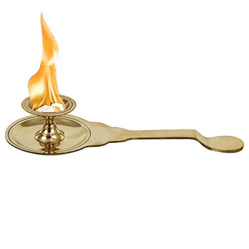 Kapoor | Karpoor Diya Deepam Burner Brass Karpuram Arati| Aarathi Stand for Dhoop Puja | Pooja Room Camphor Dani Holder for Your Mandir Home & Office Decoration Ganga-Karpoor-Stand, Medium - Image 5