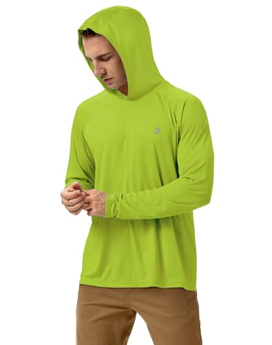 Image of Roadbox Mens Fishing Sun Hoodie, Long Sleeve UPF 50+ UV Protection Shirts