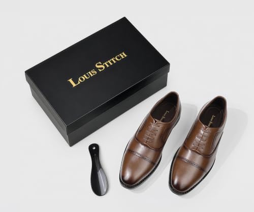 Image of LOUIS STITCH Men's Formal Lace-Up Oxford Shoes | Formal Lace-Up Shoes for Men | Business & Occasion Wear | LSVSOX-1