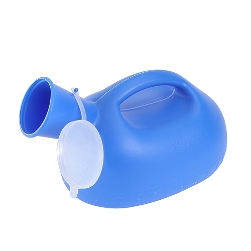 VERDANVERSE 1pezzi Urinali Per Uomini Portatili Con Coperchio in Adatti Per Campeggio Viaggi All Aperto e Uso Ospedaliero Base Stabile Design Ergonomico e Compatto Per Uso Versatile