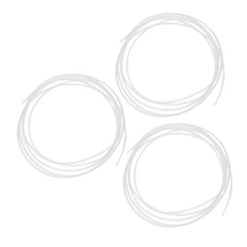 MUCKLILY 3pcs Ptfe Tubing for 3d Printer Wear-resistant Connector Tube for Industrial Use