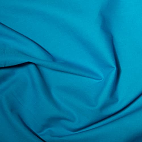 Tissu popeline polycoton paon 5m pour habillement et loisirs créatifs