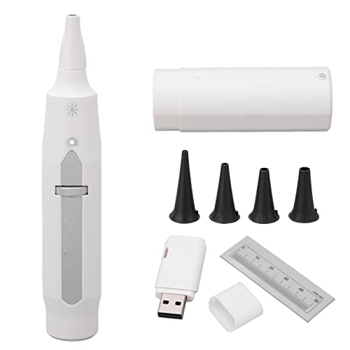 Cámara de oído otoscopio inalámbrica con conexión WiFi para eliminación de Cerumen - Resolución de 1 MP 1280 x 720 con Enfoque Ajustable y Fuente de luz LED de Baja Temperatura -