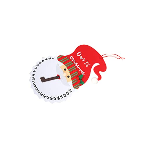 lmoikesz Calendrier de l'Avent Calendrier suspendu de Noël Compte à rebours d'impression , Père Noël Cover