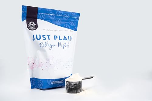 American Dream Pure Collagen Peptides Supplement - Just Plain Hydrolyzed Type I & Type III Bovine Powder Perfect for Skin, Hair, Nails - Grass-Fed, Pasture-Raised