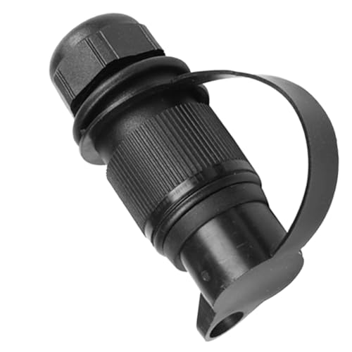 ETUKER 1x Anhänger Stecker 3polig Flach Dreipoliger Stecker 12v Traktor 3pol Stecker mit Flachsteckanschluss