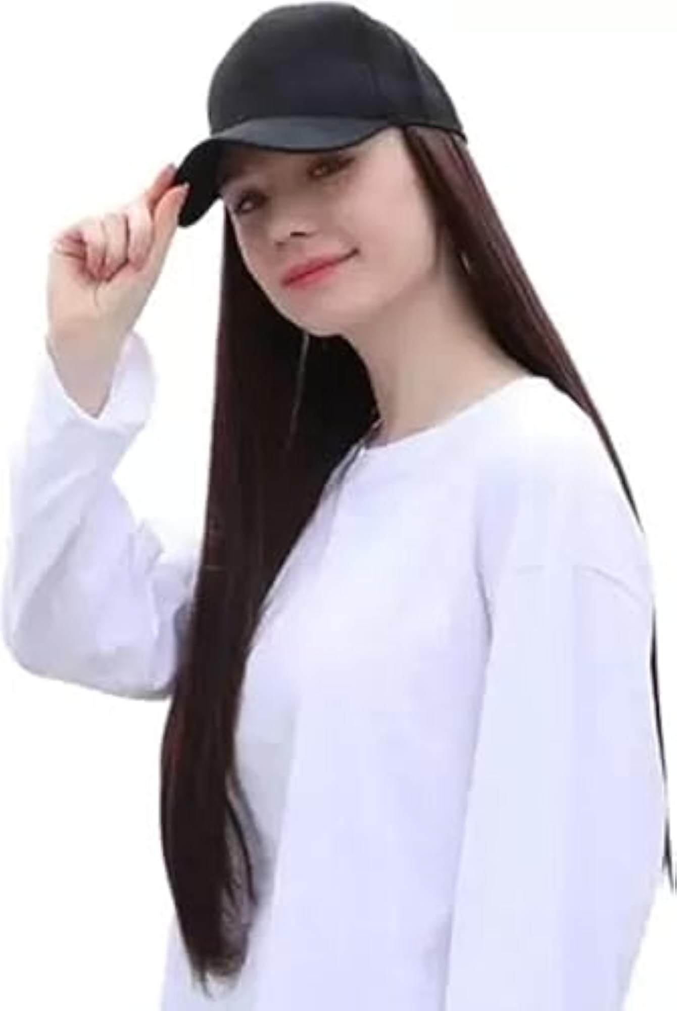 Women's 24-Inch Long Hair Cap Wig, Natural Looking