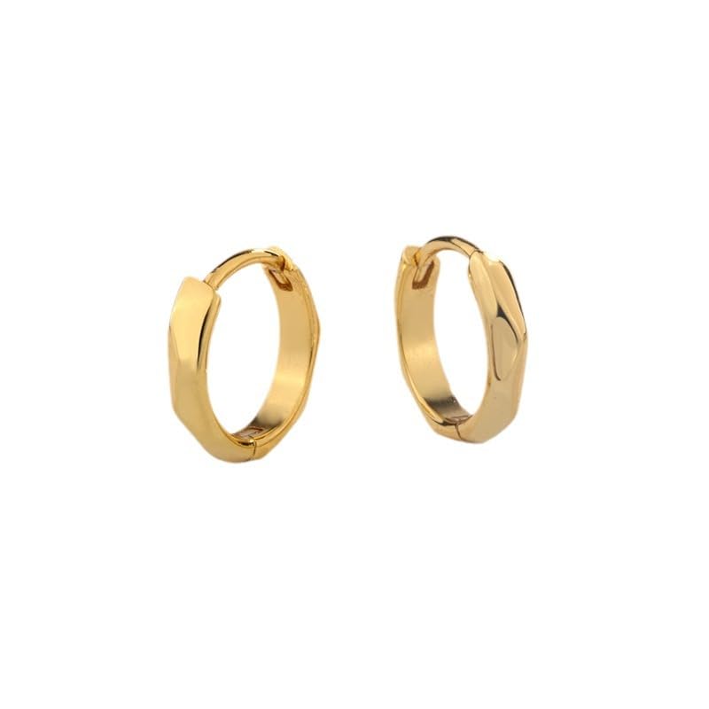 Boucles d'oreilles créoles tendance et légères en zircone cubique pour le cartilage des femmes