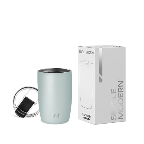 Simple Modern Thermobecher Kaffeebecher to go mit Klappdeckel | Isolierter Edelstahl-Kaffeebecher |...