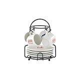 IMUSA 8pc 1.5oz Cuba Espresso Cups & Saucers Set w/Rack