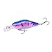 Aorace 10pcs/lot 7cm/8g Plastic Minnow Fishing Lures Bass Crankbait Kit Saltwater/Freshwater Fishing Topwater Popper Poper Lure Fishing Tackle Hooks Crankbait Hard Minnow Baits