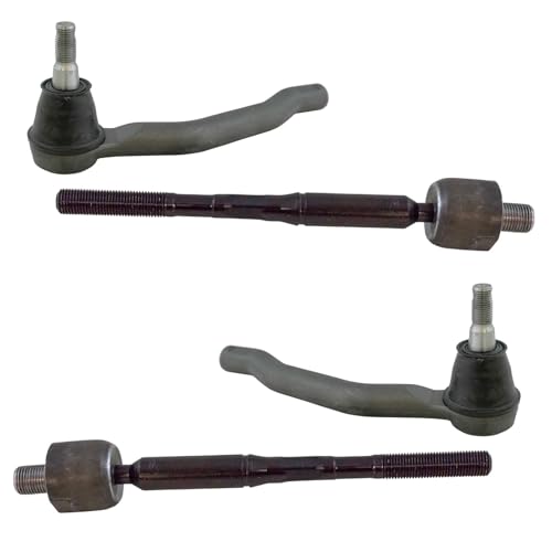 TRQ Front Inner and Outer Tie Rod Set Compatible with 2013-2018 Nissan Altima 2016-2022 Maxima