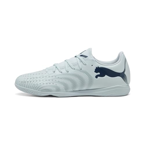 PUMA Men's Future 9 Play Indoor Training Soccer Shoes, ICY Blue-Blue Jewel SS26, 14 It