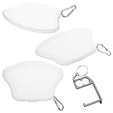 Tidalpool Face Mask Case with Keychain Bundle - Includes TouchKey Door Opener - Waterproof Face Mask Organizer & Mask Storage Case - Portable Mask Holder Box & Mask Bag Keeper (Pack of 3)