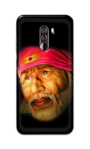 Image of PRINTFIDAA Sai Baba Lord Shiridi Great God Hinduism Religious Hard Back Cover for Poco F1, Pocophone F1 Back Cover -(P6) KAT1002