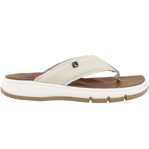 Chinelo Masculino Pegada Em Couro Amortecedor