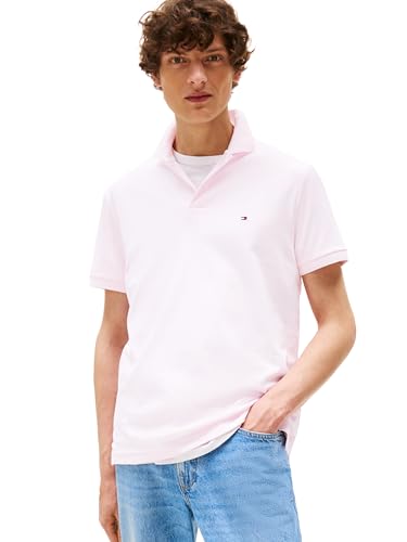 Image of Tommy Hilfiger Mens Short Sleeve Casual Polo Shirts in Regular Fit with Liquid Cotton