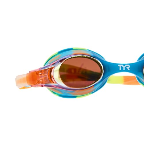 Image of TYR Kids' Swimple Goggles - Colorful Swim Goggles for Beginners | Comfy Youth Unibody Fit | Advanced Anti-Fog UV Eye Protection | Safe No-Leak Silicone Gaskets | Quick-Adjust Release Button