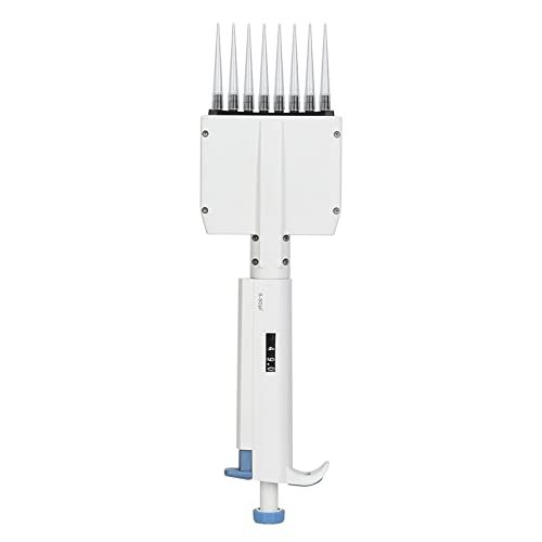 Adjustable Manual Mechanical Pipette, 5-50?l Variable Volume Pipettor, Easy to Control Laboratory Tool with Digit Display, Replaceable Piston Cover for accurate Dispensing