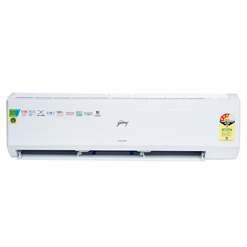 Image of Godrej 1.7 Ton 3 Star, 5-In-1 Convertible Cooling, Inverter Split AC (Copper, Turbo Cooling at 52C, 2024 Model, SIC 20ITC3-WYS, White)