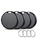 Tracker Tags Bluetooth Item Finder-4Pack，Compatible with Apple Find My APP (iOS Only) Replaceable Battery, IP67 Waterproof, Suitable for Luggage, Bags, Wallets, Backpacks, Keys Tracking Tag, Black