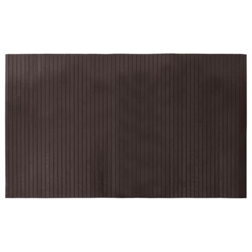 vidaXL Tapis rectangulaire Marron foncé 60x100 cm Bambou, Tapis de Salon, Tapis rectangulaire, Tapis Moderne, Tapis de Chambre à Coucher