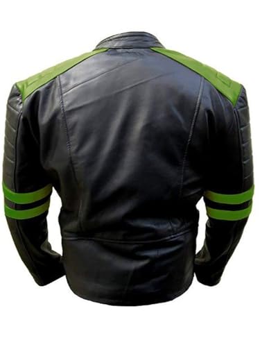 Mens Genuine Leather Biker Jacket Black Cafe Racer Vintage Real Motorcycle Leather Jackets For Men4