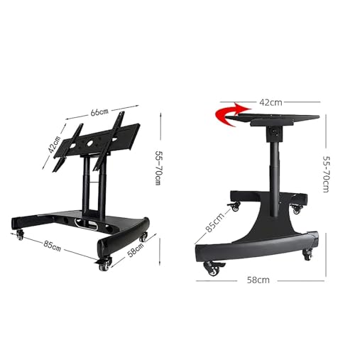 Soporte móvil para TV 32-65", inclinable, rotación 360° miniatura 2