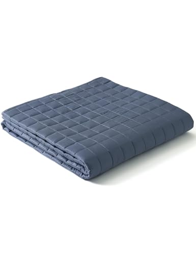 YnM Cooling Weighted Blanket for Adults, 20lbs Heavy Bed Throw for One Person of 190lbs, Perfect for...