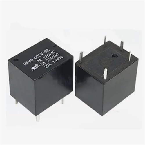 Relais HKV6-DC5V-SG 12V 24V pour montage sur circuit imprimé de domotique 20A